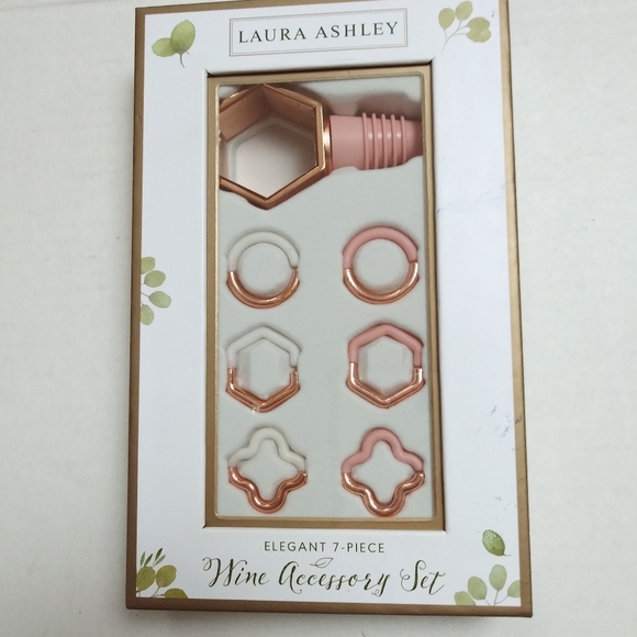 Laura Ashley Wine Accessory Set, 7 Pieces - Picture 1 of 1